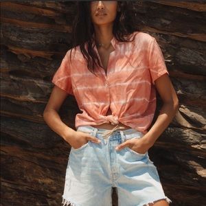 Cloth & Stone Tie Dye Button-Down Shirt